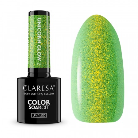 Neglelakk, Hybrid (SoakOff), 5ml Claresa® UNICORN GLOW 02