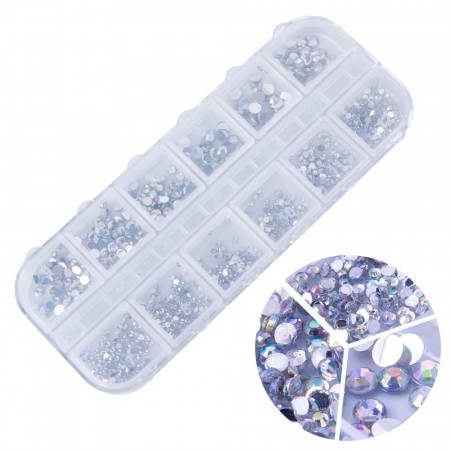 Boks med rhinestones (1000stk)