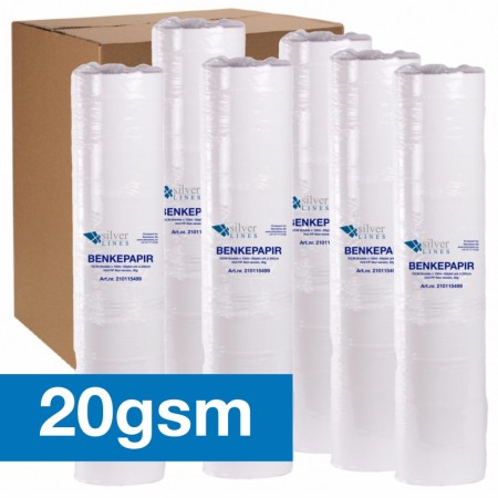 KARTONG:6x Benkepapir 70x200cm, 20gsm