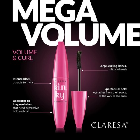 Mascara Claresa® Kinky -Deep Black, 12ml