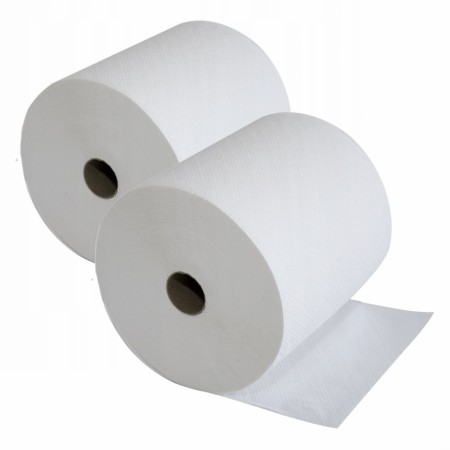 2-pk Rull med engangshåndklær i cellulose 2-lags, 260x250mm