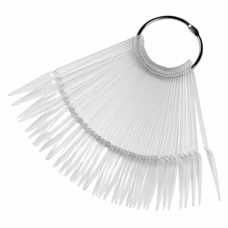 Fargedisplay for 50 neglelakk farger, gjennomsiktig stiletto