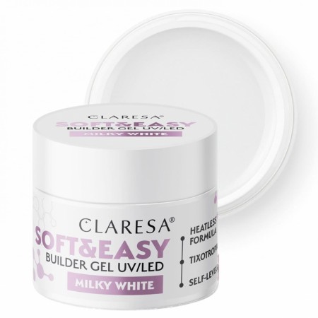 Soft & Easy Builder Gel, Claresa® MILKY WHITE, 90g