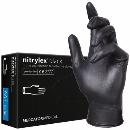 Nitrylex® Nitrilhansker, 100pk SORT, Medium