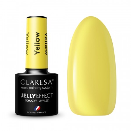 Claresa® Hybrid Neglelakk, Jelly Effect Yellow