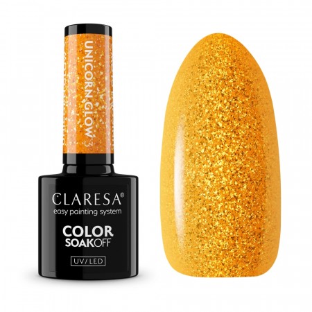 Neglelakk, Hybrid (SoakOff), 5ml Claresa® UNICORN GLOW 03
