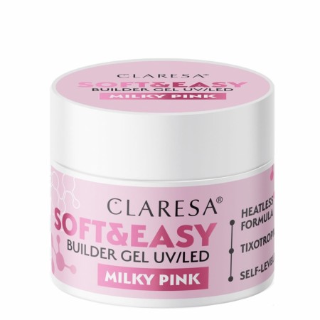 Soft & Easy Builder Gel, Claresa® Milky Pink, 90g