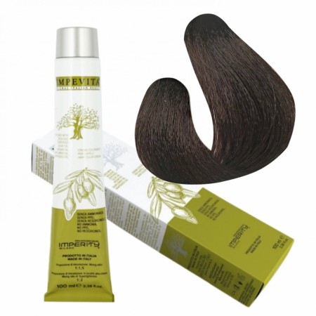 Permanent Hårfarge 100ml Impevita Nr. 5.36 Light Golden Mahogany Brown