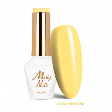 MollyNails HEMA-free hybrid neglelakk (8g), lemon cream no. 290