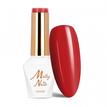 NEGLELAKK, HYBRID/SOAKOFF MollyNails Brick Red no. 43, 8g HEMA-free