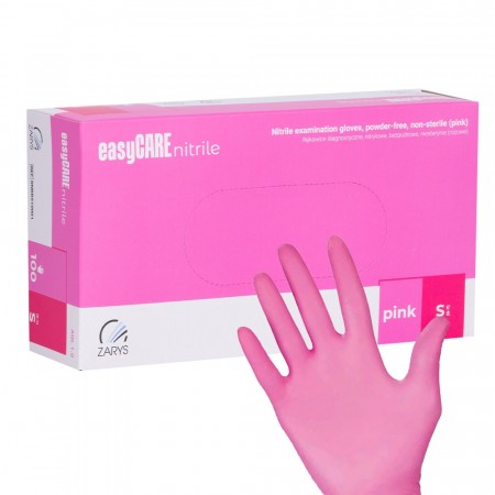 EasyCare Nitrilhansker (100stk) Rosa small