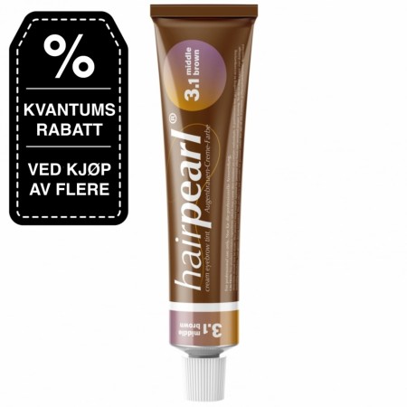 Bryn/Vippefarge, Standard Hairpearl® No. 3.1 -Medium Brown
