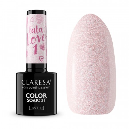 Neglelakk, Hybrid / SoakOff, 5ml Claresa® la la love 01