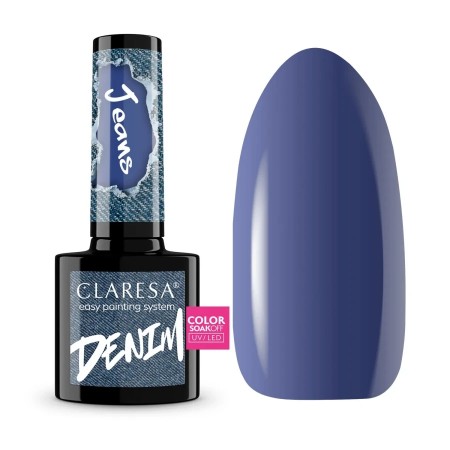 Claresa hybrid neglelakk (5ml), Denim jeans demin blue