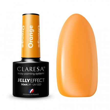 Claresa® Hybrid Neglelakk, Jelly Effect Orange