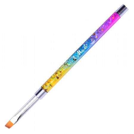 MollyLac rainbow gel & ornamentbørste nr. 6