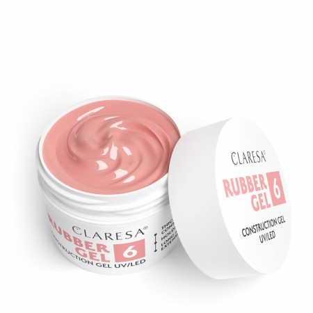 Claresa Rubber Gel 06 (medium varm rosa+beige), 45g