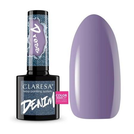 Claresa hybrid neglelakk (5ml), Denim dress heather purple
