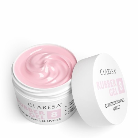 Claresa Rubber Gel 08 (lys, kald rosa), 45g