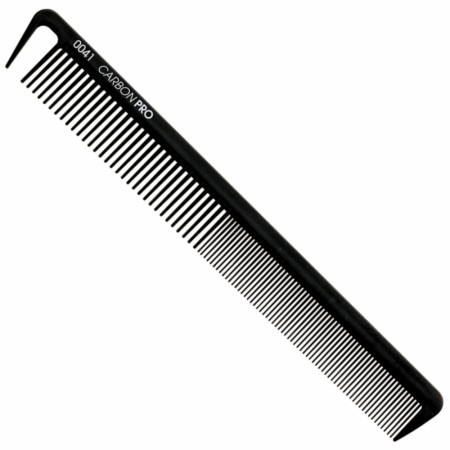 Hårkam med Carbonbelegg Nr 0041, rett form (18,5cm)