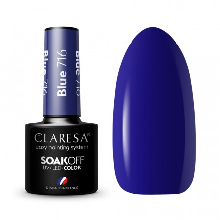 Claresa® Hybrid / SoakOff Neglelakk, BLUE716