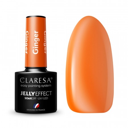 Claresa® Hybrid Neglelakk, Jelly Effect Ginger