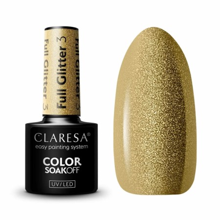Claresa hybrid neglelakk (5ml), Full glitter 03