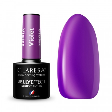 Claresa® Hybrid Neglelakk, Jelly Effect Violet