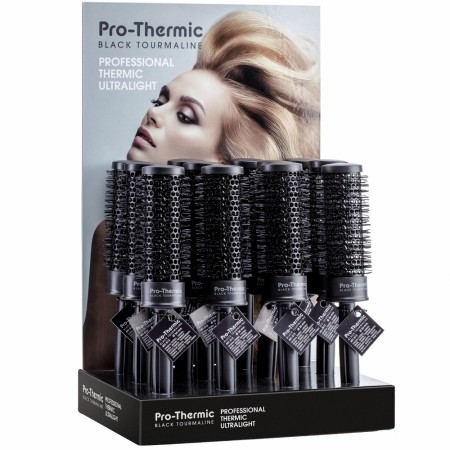 Pro-Thermic 34mm rundbørster med display (12stk)