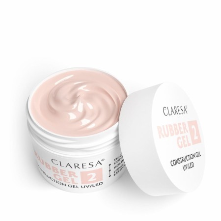 Claresa Rubber Gel 02 (varm lys rosa), 45g