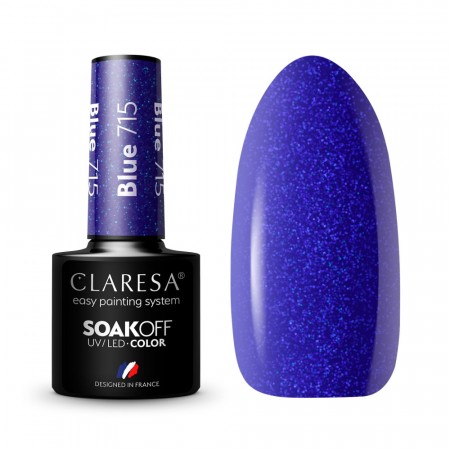 Neglelakk, Hybrid / SoakOff, 5ml Claresa® BLUE715