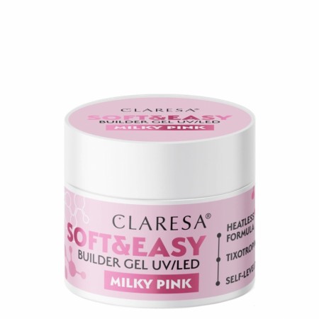 Soft & Easy Builder Gel, Claresa® Milky Pink, 45g