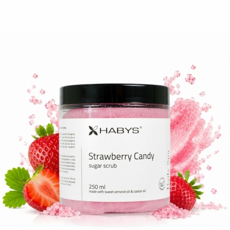 Habys Daily Spa Sukkerskrubb (250ml), Strawberry Candy Sugar