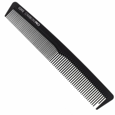 Hårkam med Carbonbelegg Nr 0292, rett form (18cm)