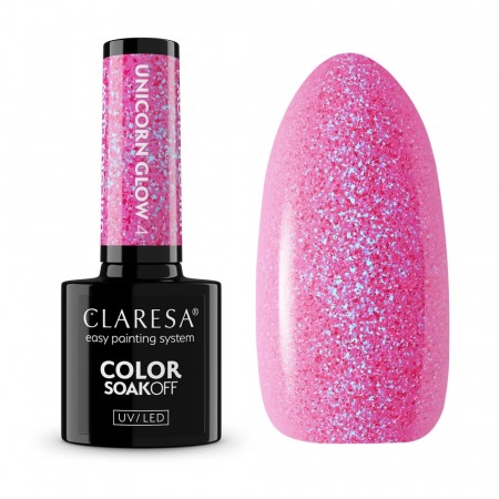 Neglelakk, Hybrid (SoakOff), 5ml Claresa® UNICORN GLOW 04